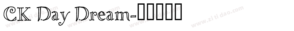 CK Day Dream字体转换